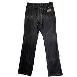 Vintage Wrangler Western Jeans Mens 34X34 Black *Fade Slim Straight Cowboy USA